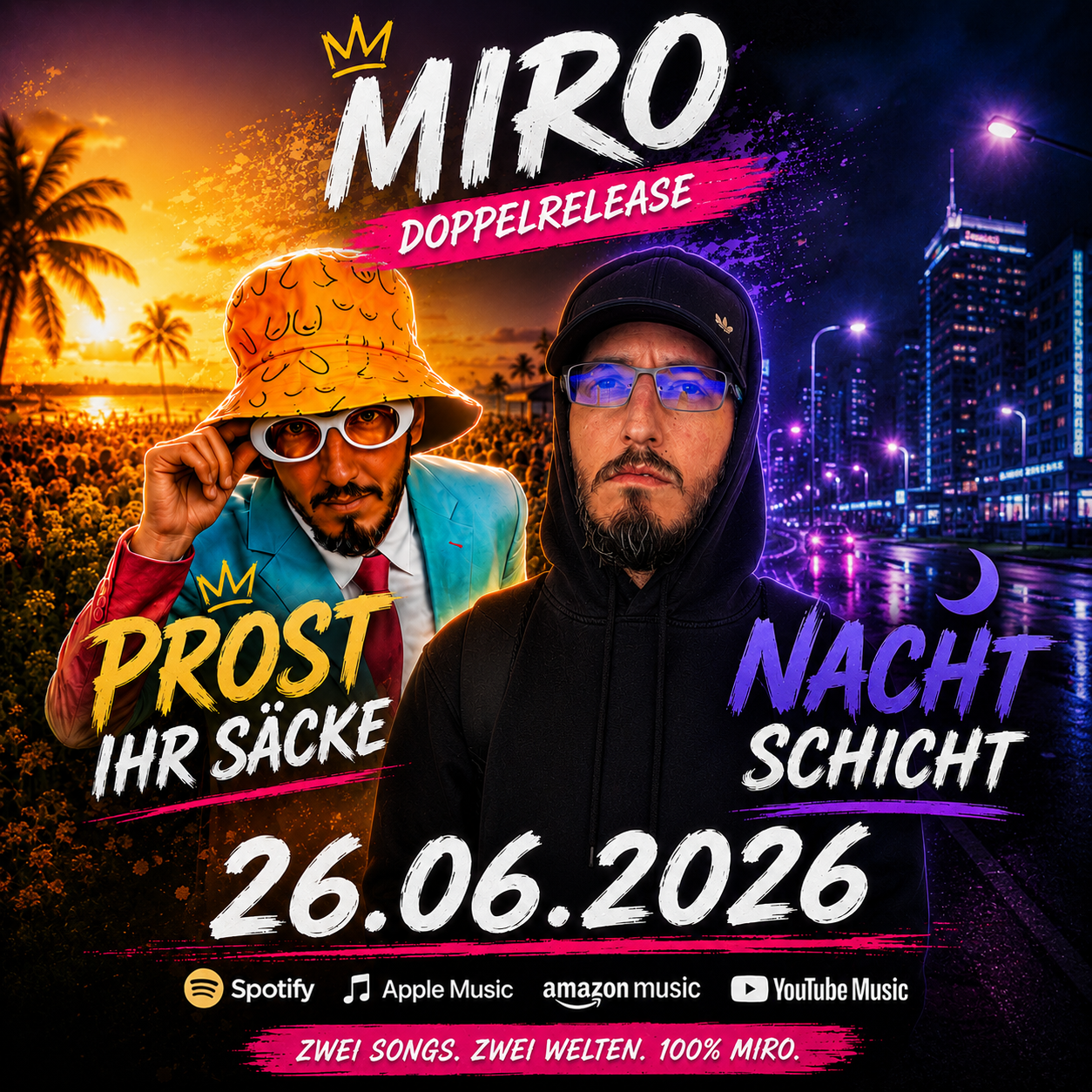 MIRO Doppelrelease - Prost ihr Säcke & Nachtschicht